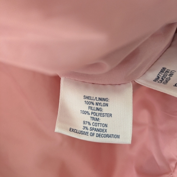 Tommy Hilfiger Pink Puffer Toddler Hooded Jacket 18-24m - Picture 11 of 11